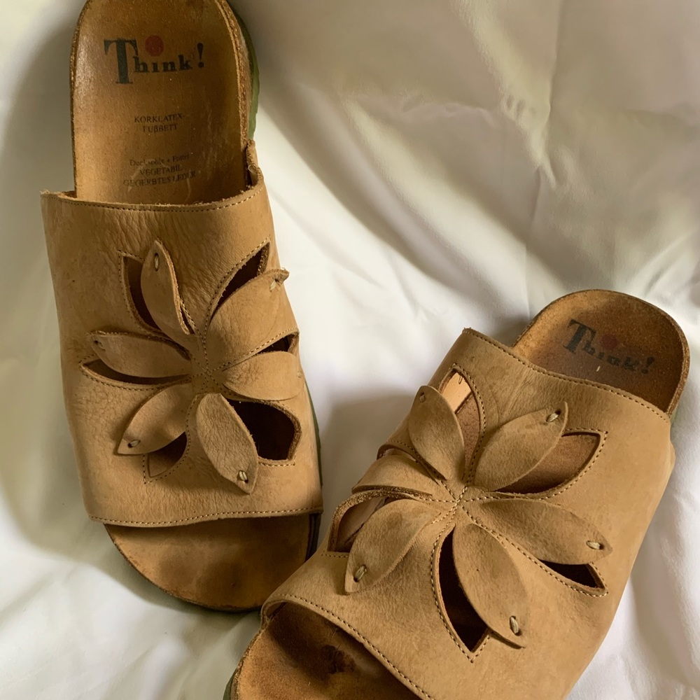 Tan Mule Sandals